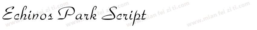 Echinos Park Script字体转换